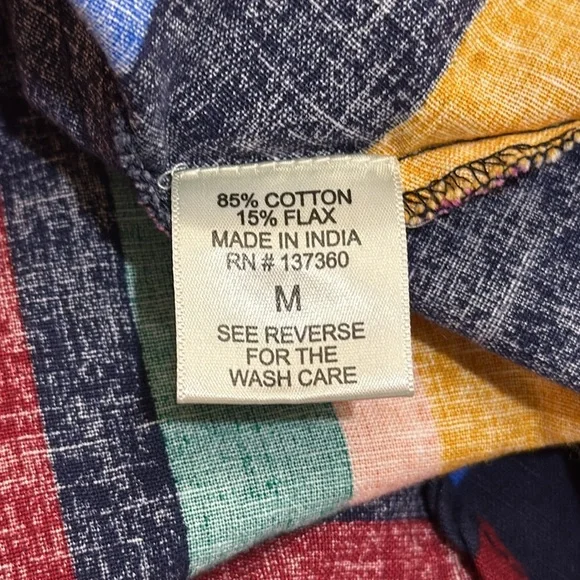 Truly 4 You Colorful Vertical Stripe Button Up Skirt. - Picture 6 of 8